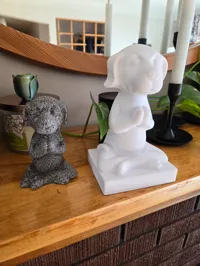 Statuette chien Bouddha pour jardinière — photo 3
