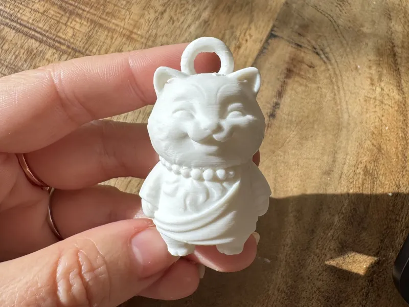 Llavero chibi Gatito Buddha 