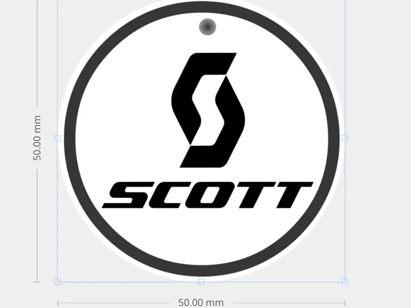 Scott bike keychain