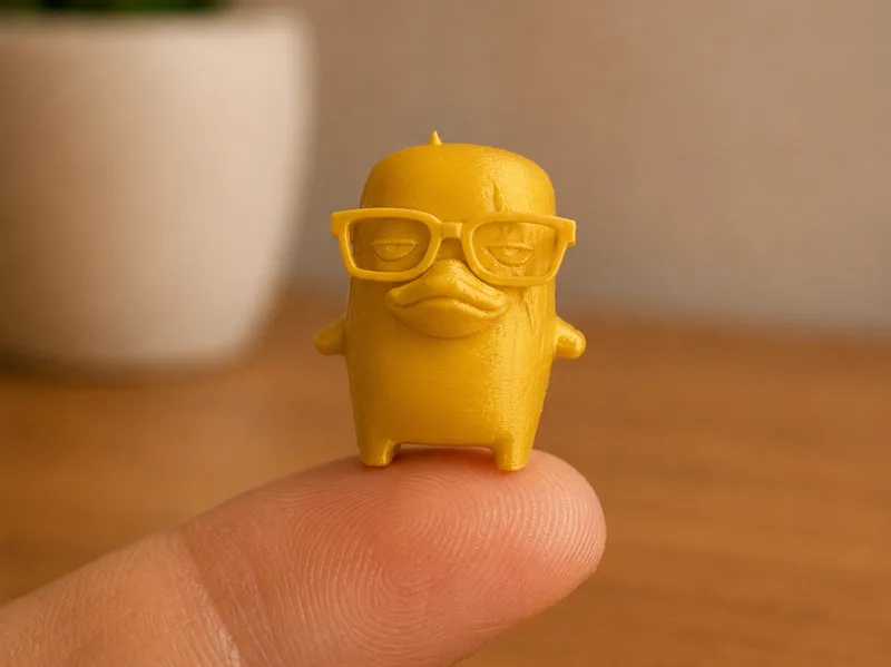 Mini duck with sunglasses