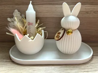 Easter plate with bunny