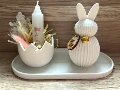 Easter plate with bunny