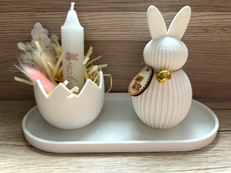 Easter plate with bunny