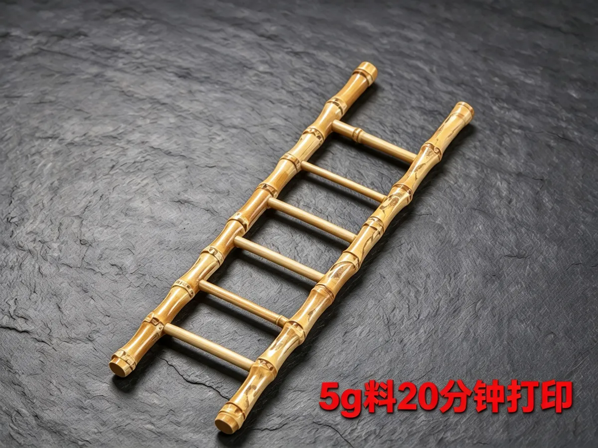 Escada de bambu dourada mini - Modelo gratuito para impressão 3D ...