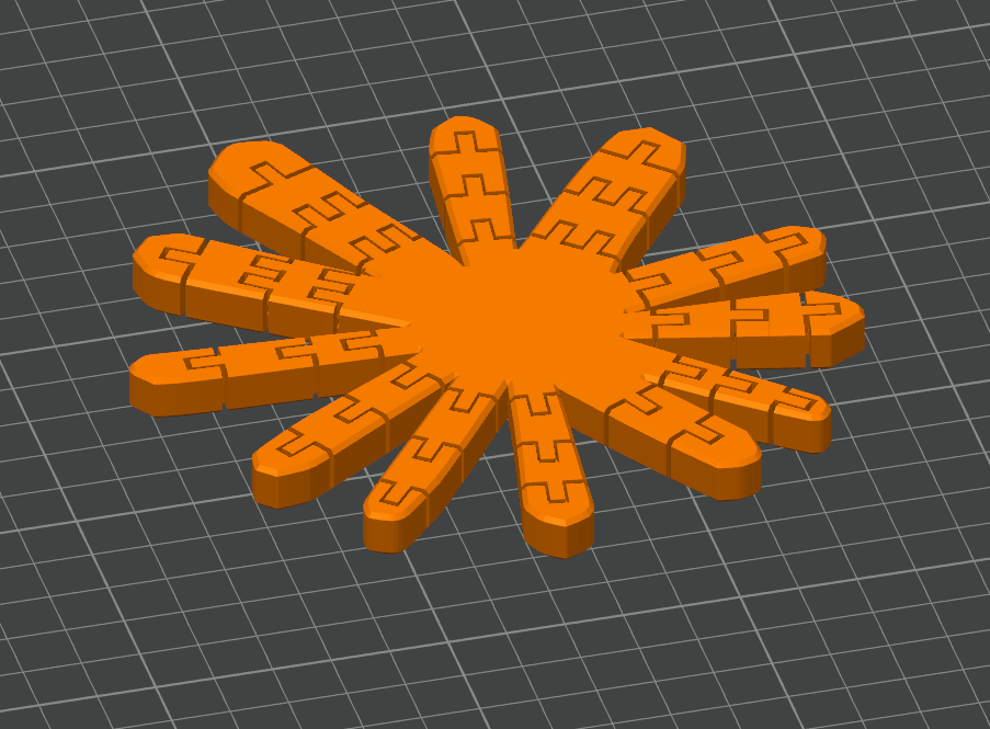 Miniatura 2 do modelo 3D Clawd Flexi Octopus