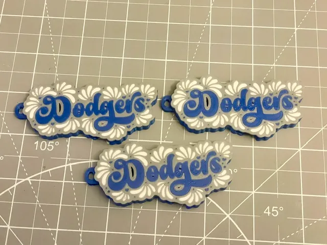 Dodgers can opener keychain