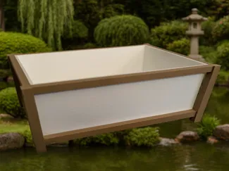 Bonsai planter wooden frame style