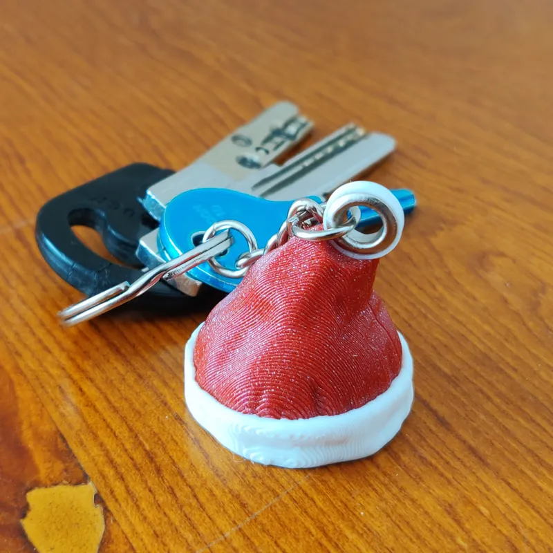 Santa Hat Keychain AMS