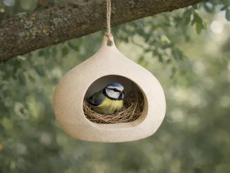 Modern Bird House | Minimal Outdoor Nesting Home