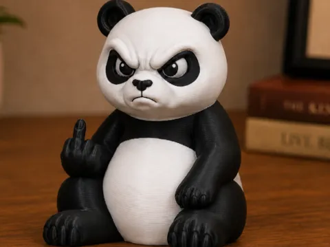 Soporte: Portachiavi Panda Incavolato - Dito Medio — referencia de MakerWorld