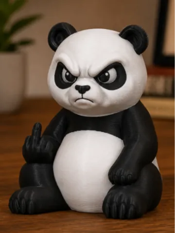 Soporte: Portachiavi Panda Incavolato - Dito Medio — vista de referencia 2