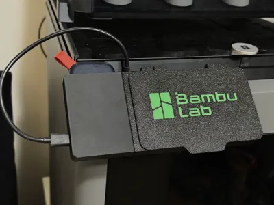 BambuLab P2S Display Cover with Modular SSD Mount