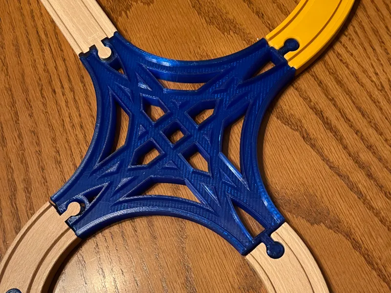 Four-Way Switch train track (Brio compatible)