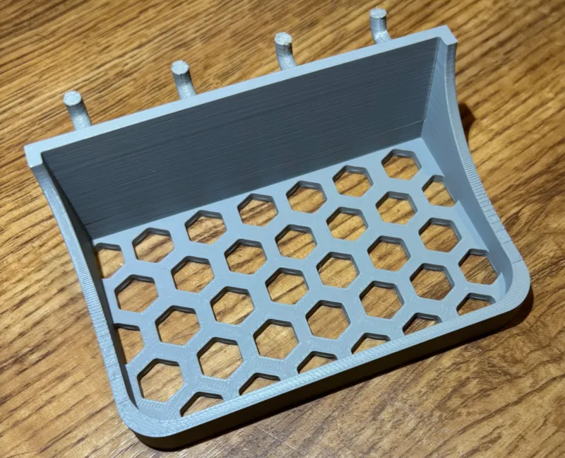 4 inch pegboard shelf