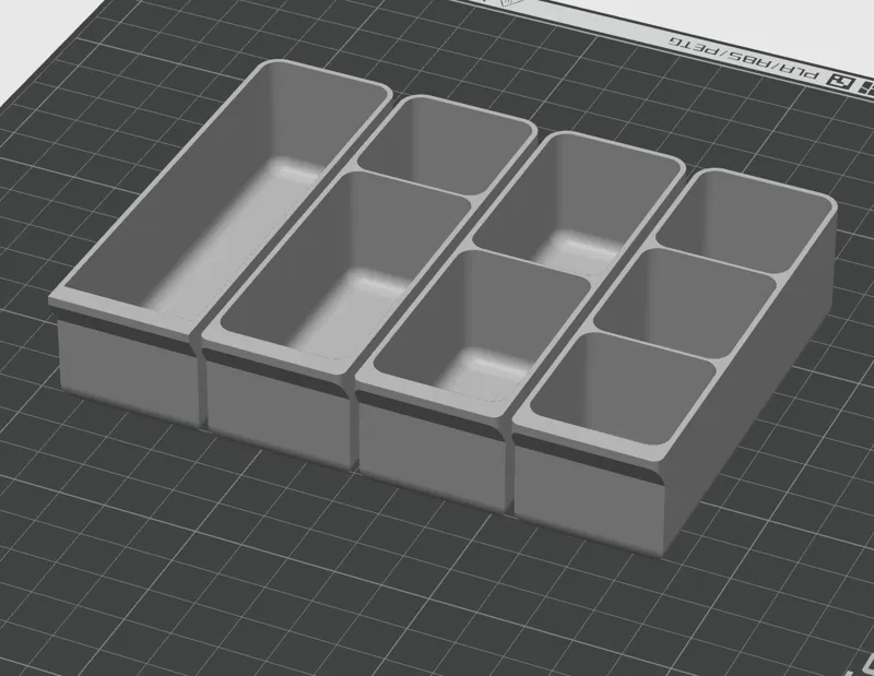 MaxEnergy 6 fixed compartment organizers