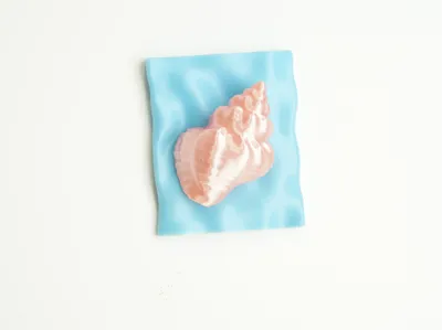 Ocean Shell Fridge Magnet