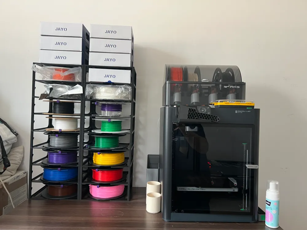 Growing Filament Spool Racking System by JS Ball python - MakerWorld