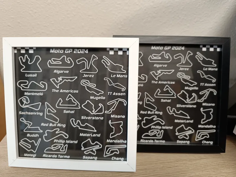 MotoGP 2024 Circuits Wall Plaque