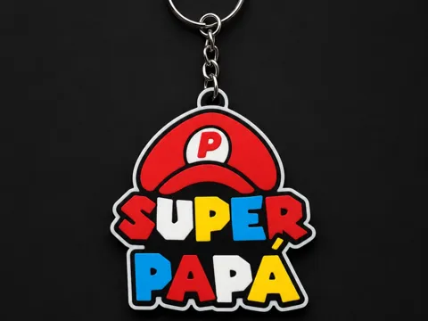 Llavero: super dad keychain — referencia de MakerWorld
