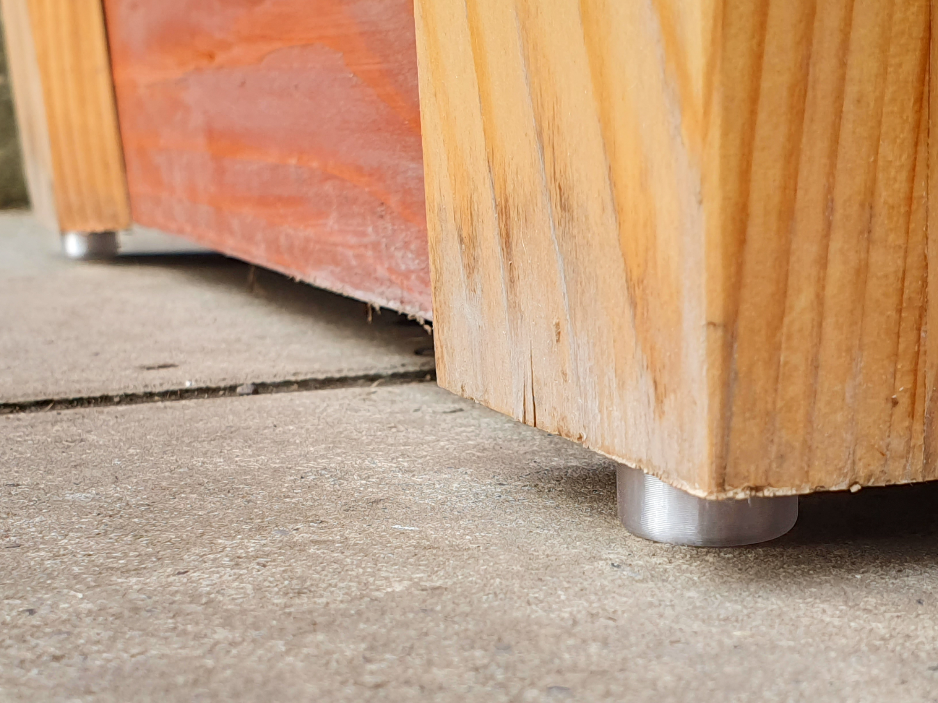 Raised Furniture Foot – Countersunk Screw Mount