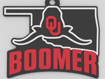 BOOMER SOONER KEYCHAIN/NECKLACE