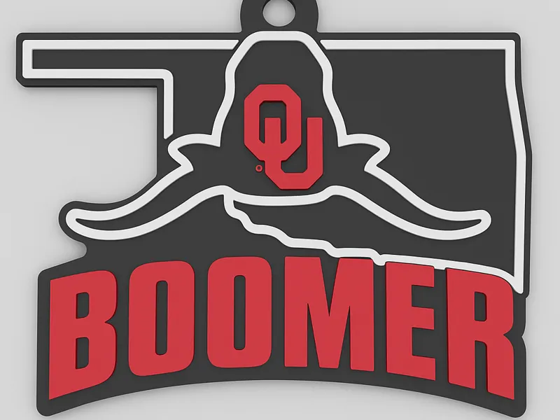 BOOMER SOONER KEYCHAIN/NECKLACE