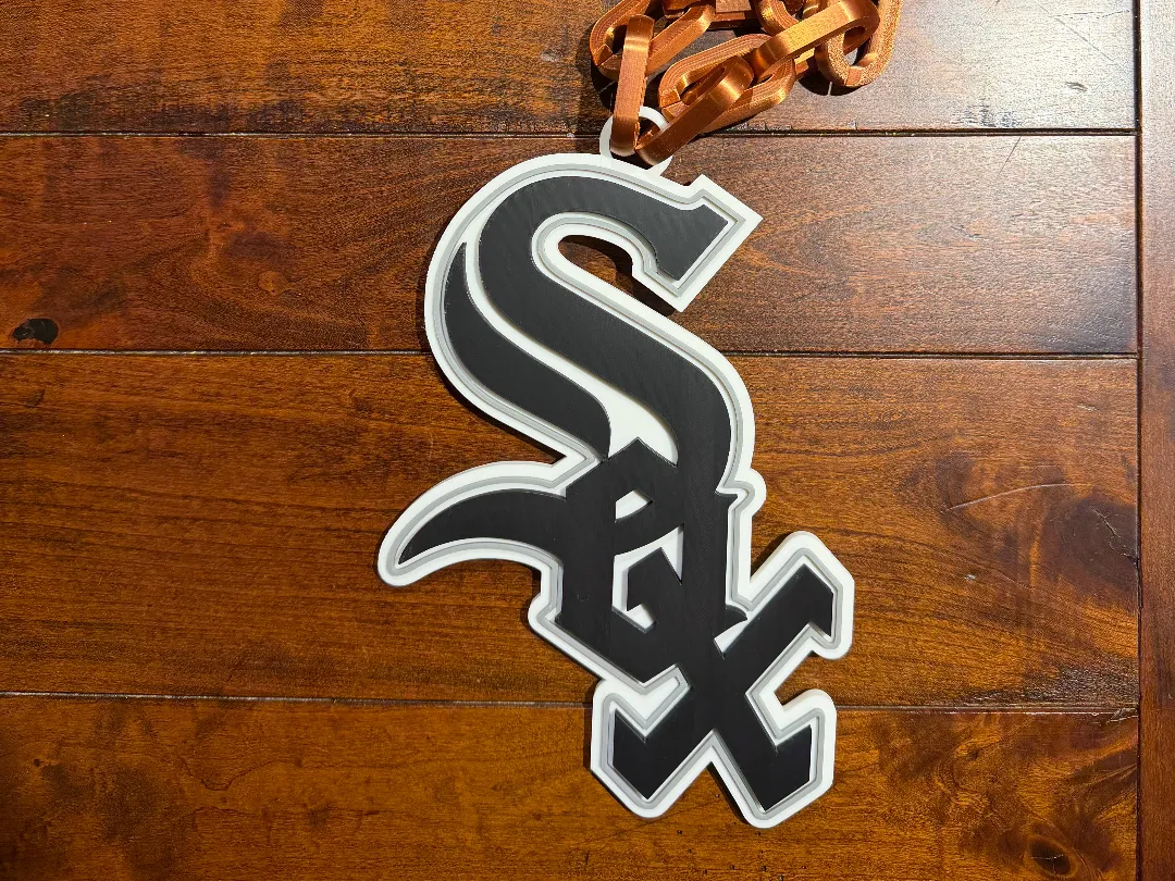 Chicago White Sox Oversized Necklace Logo - Free 3D Print Model ...