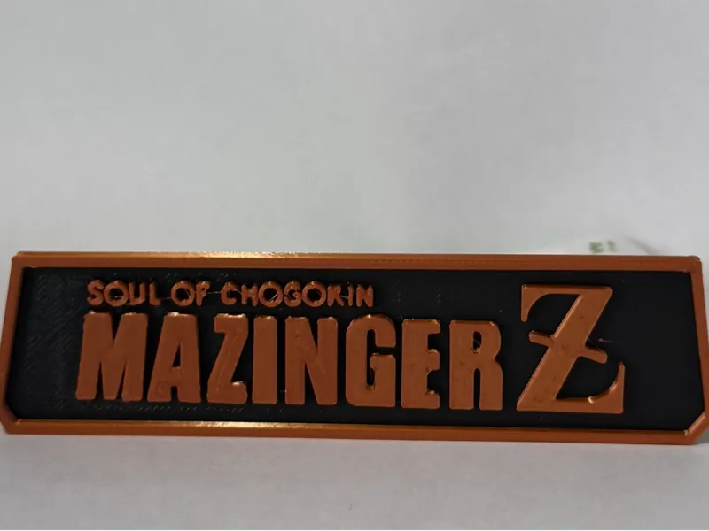 Mazinger Z Embossed Logo Soul of Chogokin Style