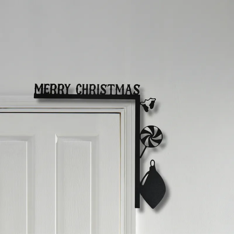 Merry Christmas door corner decor