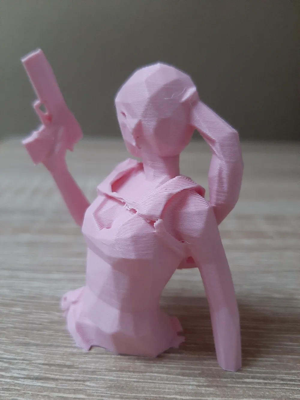 Lara Croft Low Poly model - Free 3D Print Model - MakerWorld