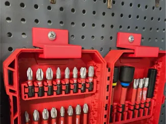 Wall mount Milwaukee bit set