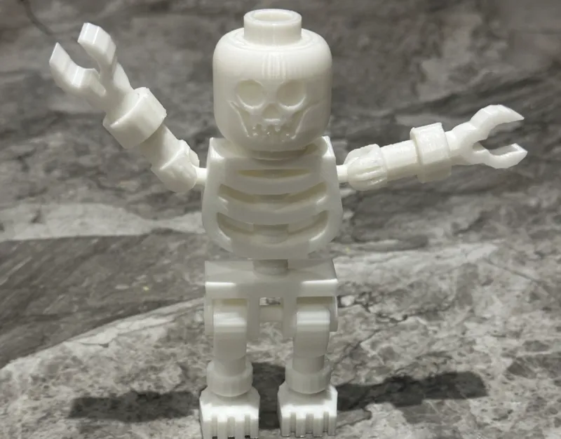 Brick Skeleton Stronger Arms 3:1 Scale