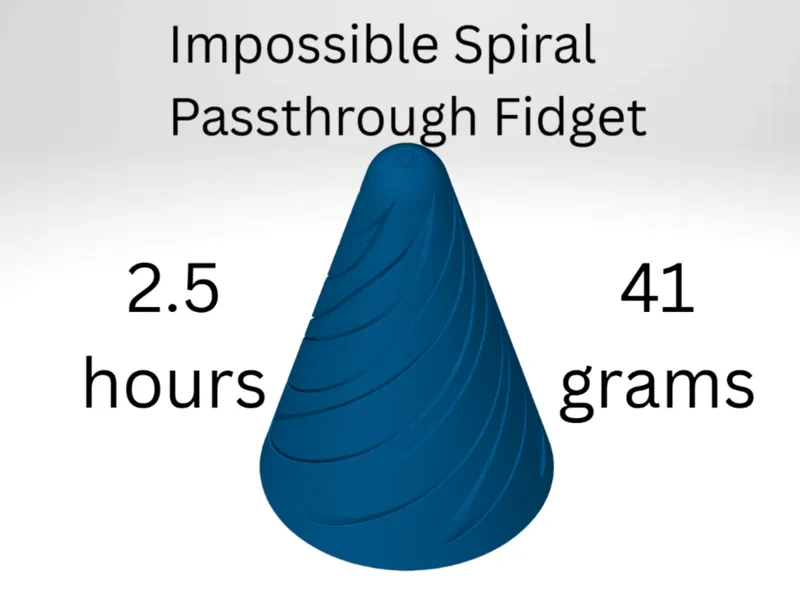 Impossible Spiral Passthrough Fidget