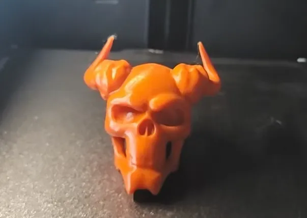 3D-Printed Human Skull demon devil devil