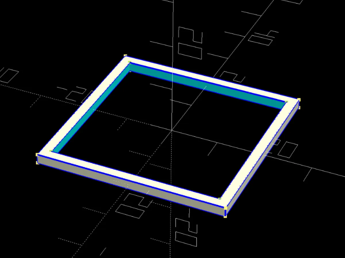 SQUARE FRAME | Basic shape - Free 3D Print Model - MakerWorld