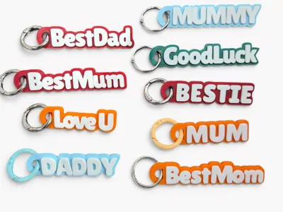 Customizable Name Keychain