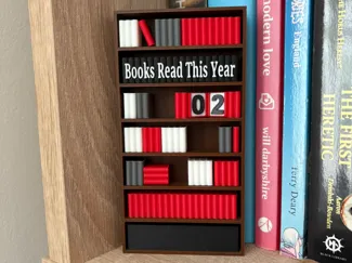 Books Read Counter Bookcase