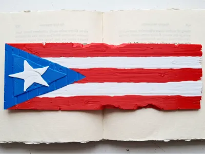 Bookmark Bandera Puerto Rico