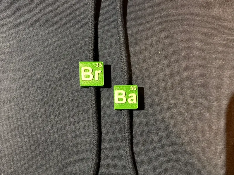 Breaking Bad beads for sweatshirt cords