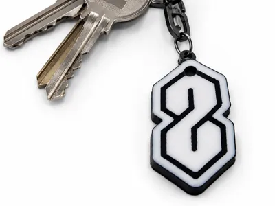 Cool S keychain (with ironing)