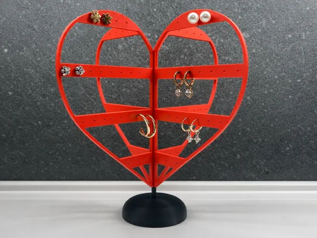 heart earring holder