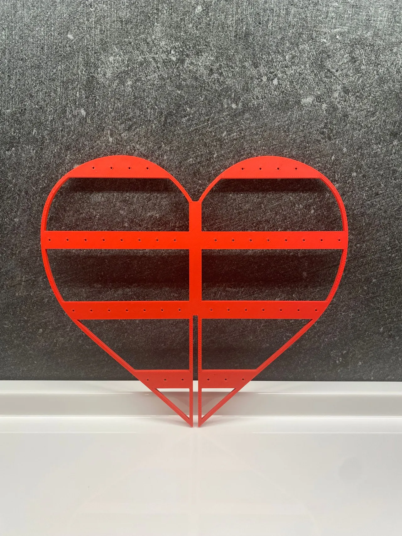 heart earring holder view 4