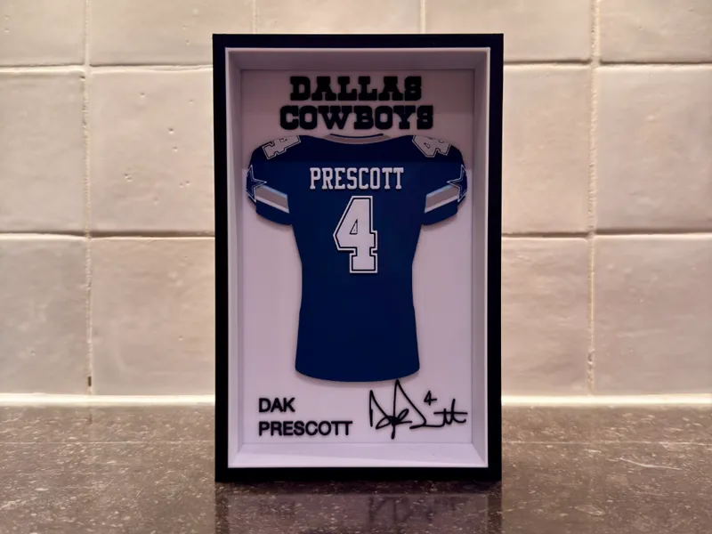 Dak Prescott - Dallas Cowboys - Jersey Frame
