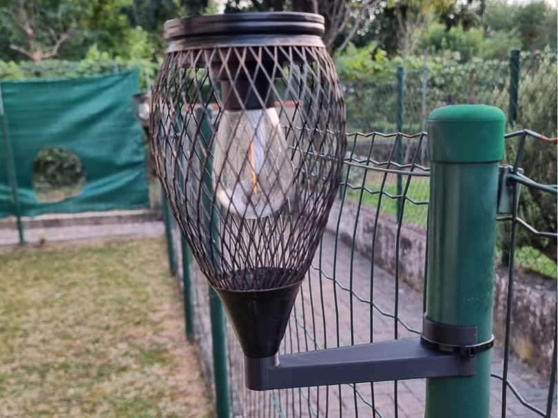 Portalampada da palo esterno ringhiera