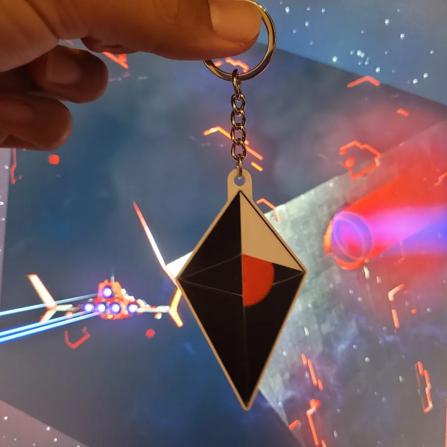 No mans sky atlas keychain - Free 3D Print Model - MakerWorld