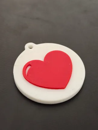 heart keychain nfc tag
