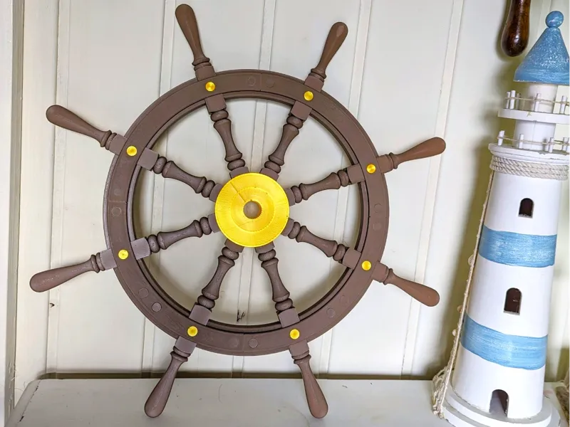 Maritime Wanddekoration Steuerrad