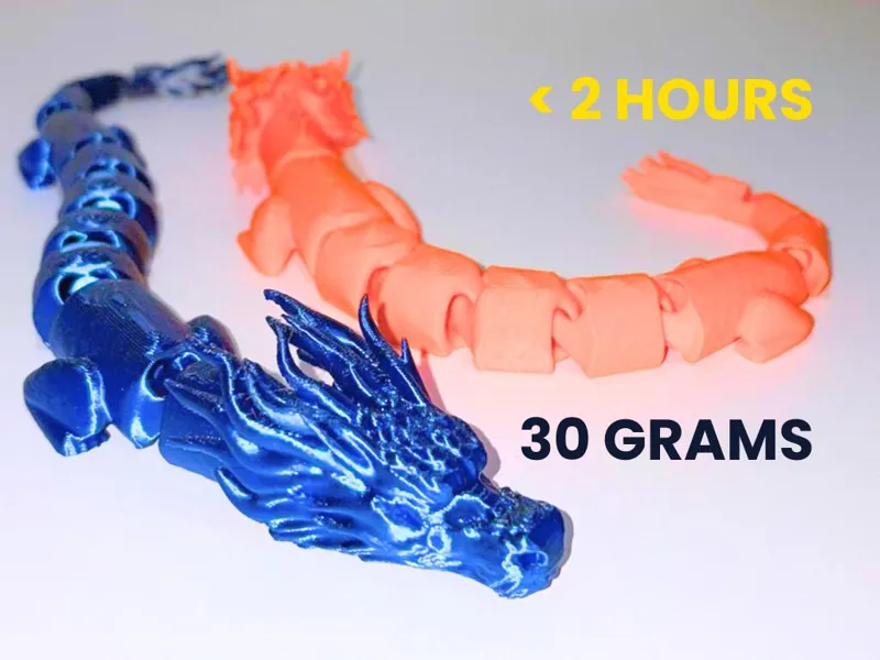 Flexi Articulated Dragon – Fast Print - Minimal