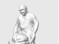 Berger à la brouette — figurine de crèche — photo 2