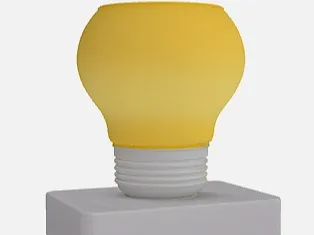 Pen Holder in the shape of a light bulb
